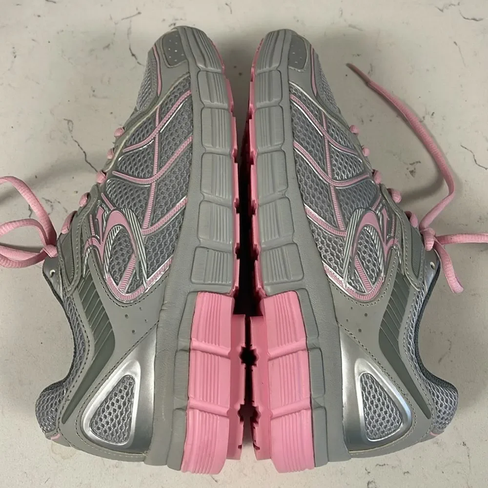 Gravity Defyer Women's G-Defy Super Walk Gray Pink Athletic Shoes 8 US